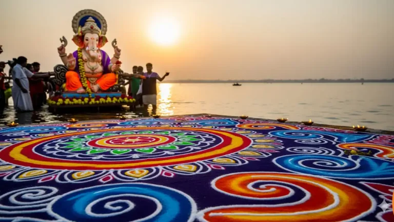 Anant Chaturdashi 2025 Rangoli Designs